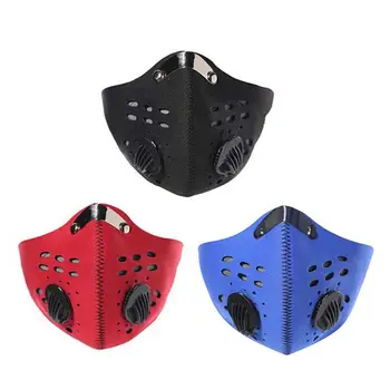 

Sport Face Mask With Filter Activated Carbon PM2.5 Anti-Pollution Cycling Face Mouth Mask Reusable Dustproof Masks