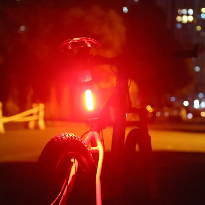COB Rear Bike Light Taillight Safety Warning USB Rechargeable Bicycle Tail Comet LED Lamp THJ99