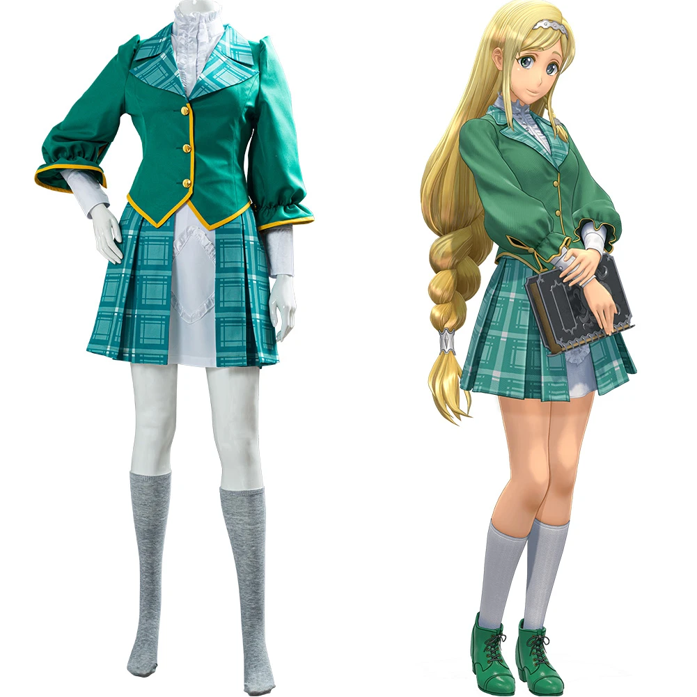 Game Project Sakura War Claris Cosplay Costume School Uniform Full Suit Halloween Carnival Costume Anime Costumes Aliexpress