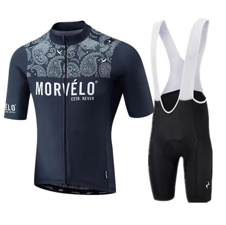 1 Pro Team Morvelo комплект для велоспорта комплект из Джерси для езды на велосипеде велосипедный костюм, трико Ropa Ciclismo комплект MTB Спортивная гелевая накладка - Цвет: 1