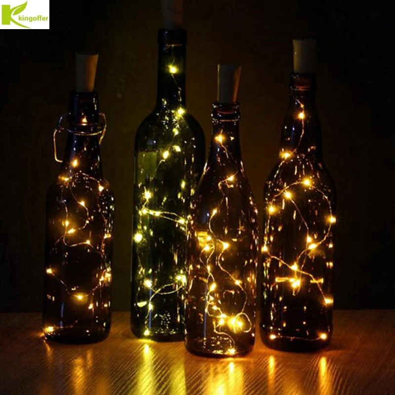 Яркая светодиодная гирлянда в виде бутылки вина 10 шт. 2 м 20 светодиодов|led lights for