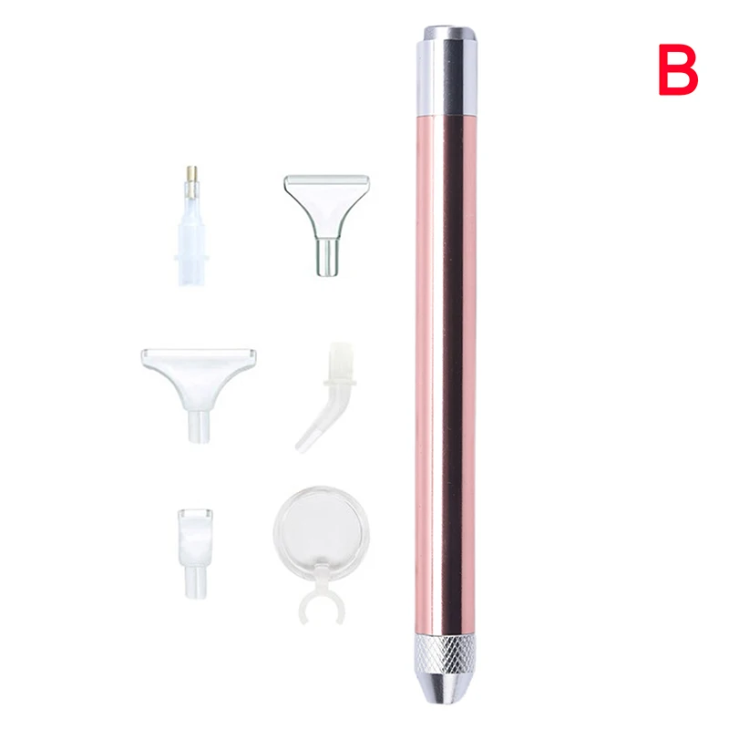 1PCS Magnifying Glass Diamond Painting Tool Luminous Point Drill Pen Magnifying Glass Luminous Lighting Sticker Drill Tool 