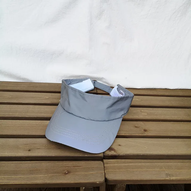 White Reflective Baseball Bucket Sun Visor Hat 21