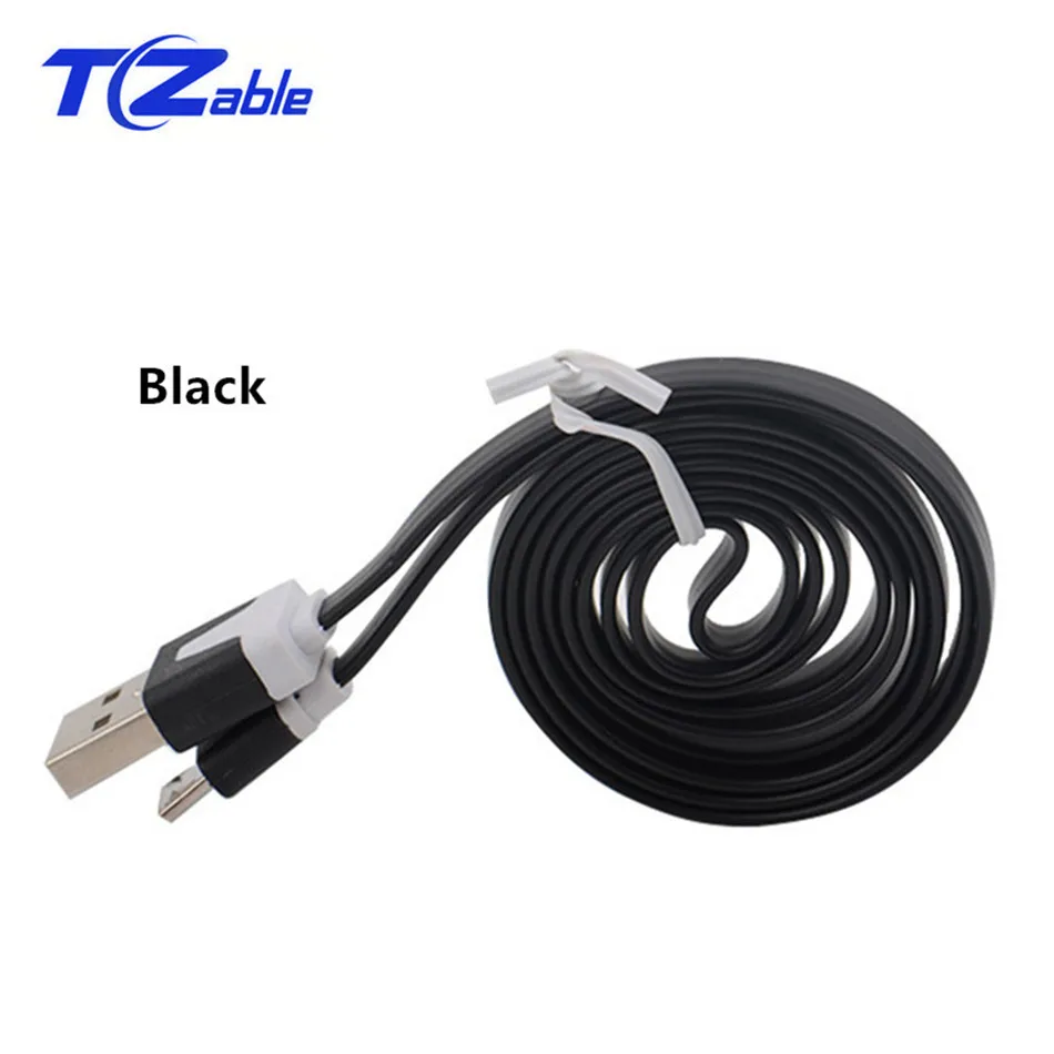 Micro USB кабель 1 м кабель для зарядки и передачи данных с провод шнур зарядное устройство через Micro USB кабель для samsung для Xiaomi LG Android кабель для мобильного телефона - Цвет: Black