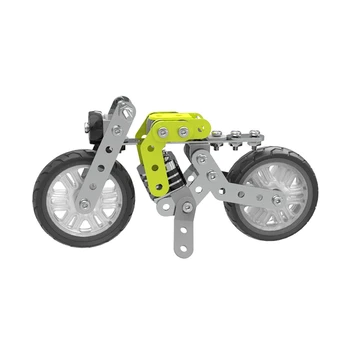 

120Pcs DIY Assembling Motorcycle Metal Retro Motorcycle Motorbike Car Models Creative Building Blocks Gift Toys for Children