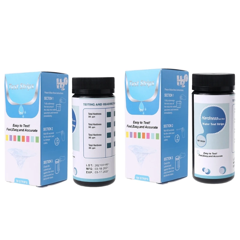 Water Hardness Test Strips Testing Water Quality Pool Spa Aquarium Drinking