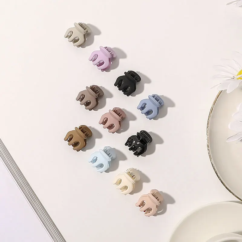 Korean Mini Hair Claw Clips Barrettes Clamps Matte Acrylic Ponytail Crab  Girls Hair Hairpin Hair Styling Accessories For Women hair ties for women