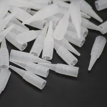 200 шт одноразовые татуировки перманентный макияж иглы Советы традиционные колпачки для игл Noozle