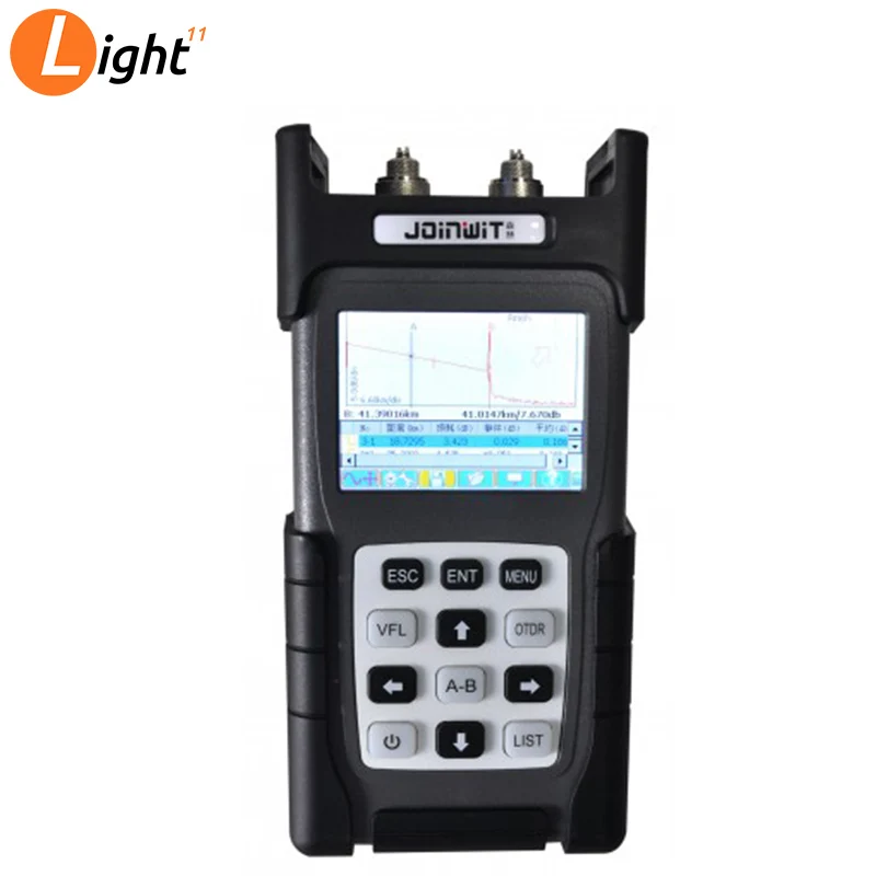 JoinWit JW3302B OTDR тестер волокна 1310/1550nm 120 км с английским Espanol 30/28dB SC/FC/ST Разъем