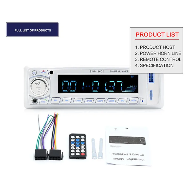 SU-8600 12V car MP3 card BT MP3 digital amplifier car mp3 player u disk radio Smart Wendeng BT link 50AUG1213