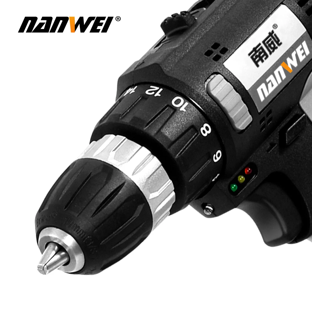 Безщеточная дрель NANWEI21V электрическая отвертка литиевая аккумуляторная