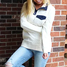 Осенние женские свитшоты с длинным рукавом, толстовки с капюшоном, зимние женские повседневные топы на пуговицах с отложным воротником, толстовки размера плюс GV038