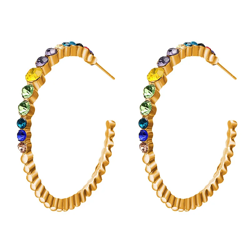 Новые серьги-кольца в стиле бохо, женские серьги с искусственным жемчугом, круглые большие серьги, корейские ювелирные изделия, Золотые и белые серьги Brincos - Окраска металла: B02-01-10
