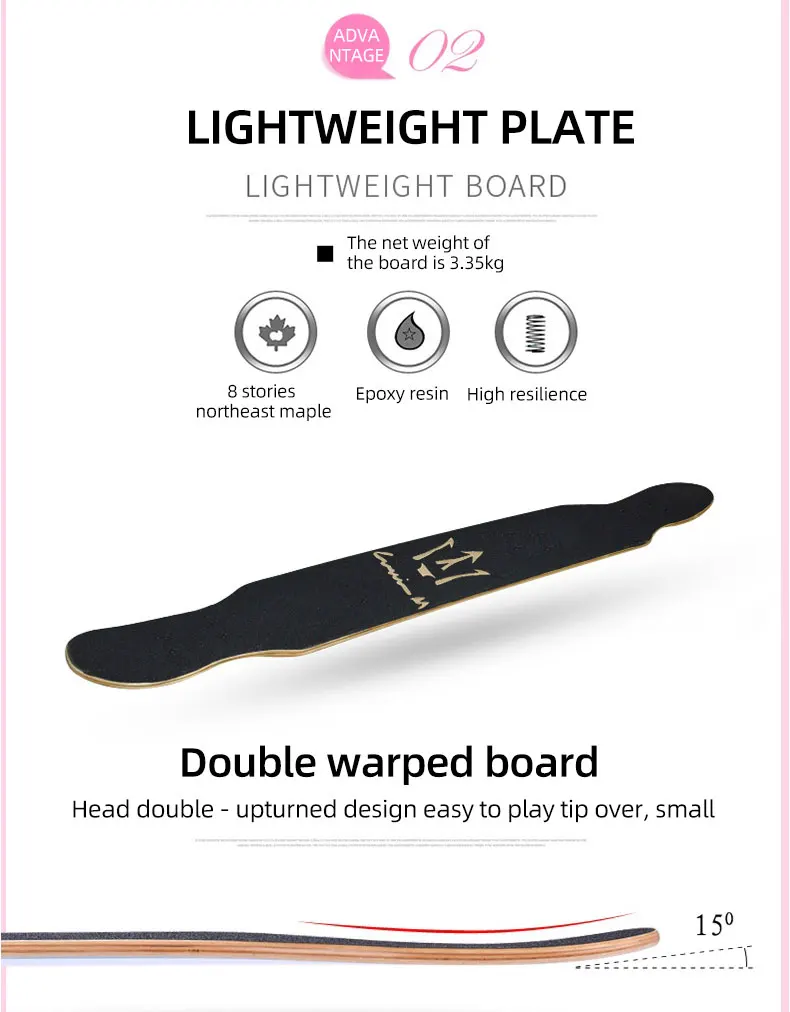 ARDEA MS400 Beginnner 107cm/42in longboard 7in Aluminium Truck Abec-7 Carton Steel Bearing Long board skateboard ARDEA MS400 Beginnner 107cm/42in longboard 7in Aluminium Truck Abec-7 Carton Steel Bearing Long board skateboard