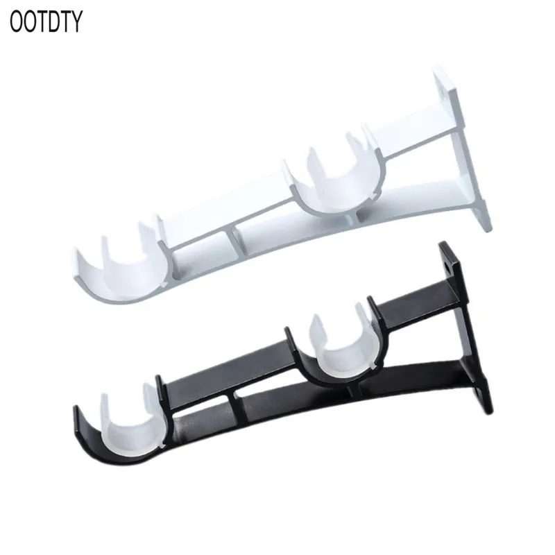 

2pcs/set Double Curtain Rod Brackets Window Hardware Holder Home Decor