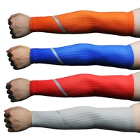 Reflective Compression Sports Cycling Arm Sleeve Basketball Arm Warmer Summer Running Tennis UV Protection Volleyball Bands 2