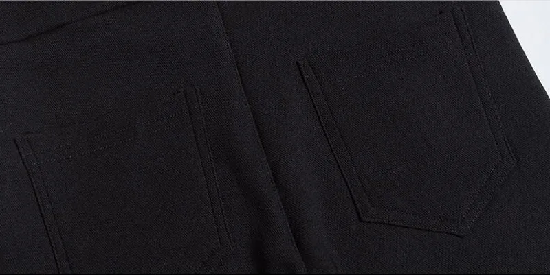 Черные модные леггинсы Jegging Новое поступление женские леггинсы с карманами на пуговицах длинные хлопковые брюки облегающие Женские леггинсы