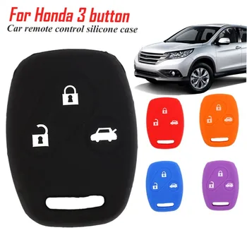 

2018 new arrival 3 button Car remote control silicone protective cover for Honda