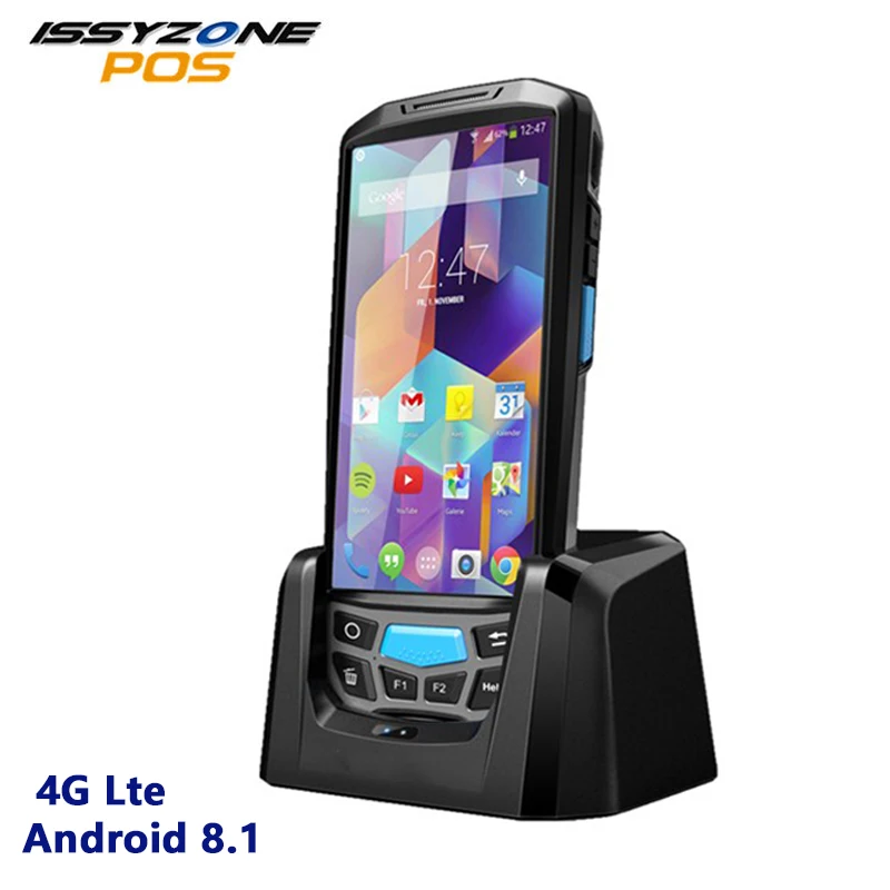 Coletor de Dados Scanner com 4800 Android Portátil Robusto Armazém Logística 1d 2d 4g Terminal Pos Barcode Mah Bateria Pda 7.0