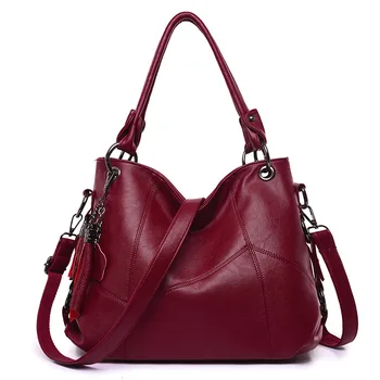 

MANHAN Women Bag Soft PU Leather Crossbody Bags for Women 2020 New Fashion Women Leather Handbags Tassel Shoulder Bag Women