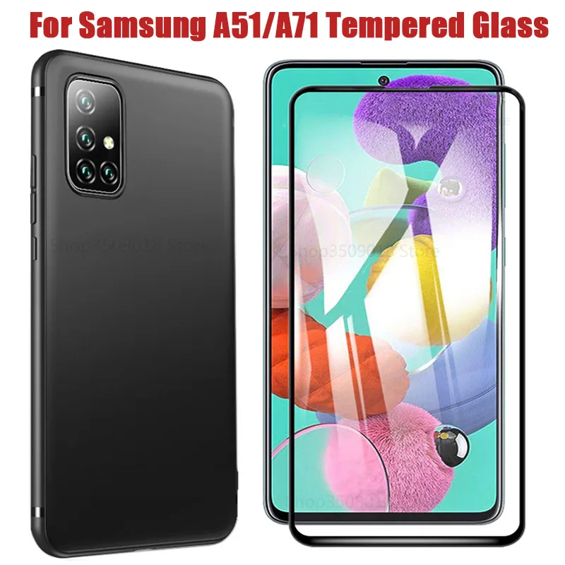 Закаленное стекло для Samsung Galaxy A71 A51 A20 A30 A50 A20E A40 A70 A80 a10s a20s a30s a50s Защитная пленка A21