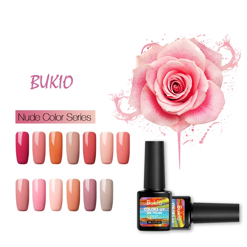 Bukio 52 разноцветный Гель-лак для ногтей цветной эмалированный эффект
