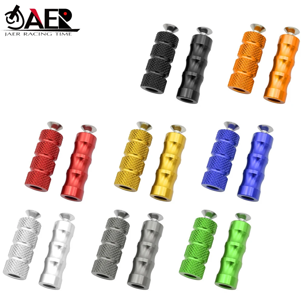 Motorcycle CNC Universal M6 Racing Gear Shift Lever Peg Brake Pedal Shifter Foot Pegs Motorbike Footrests Footpeg motorcycle footrests motorcycle foot pedals