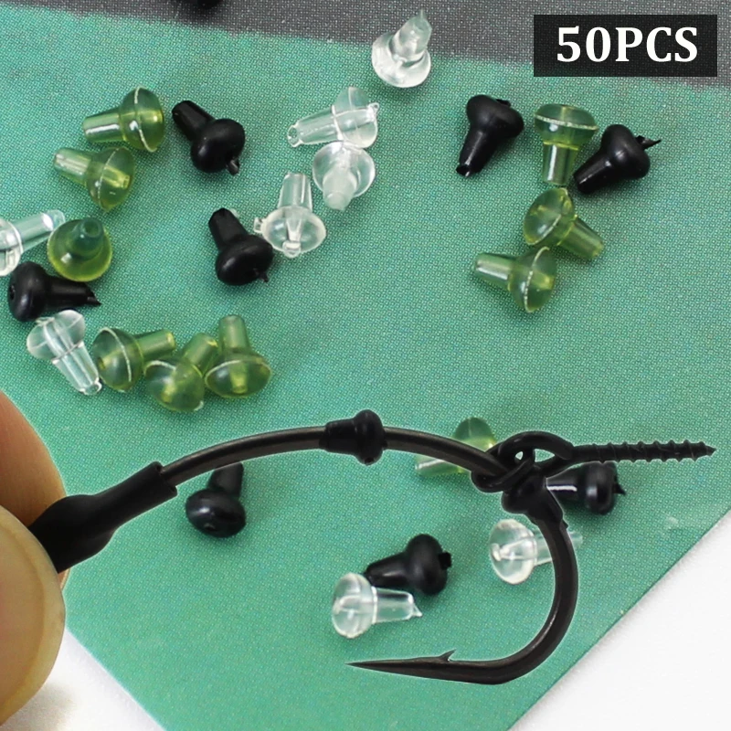 50pcs Carp Fishing Accessories Hook Stop Bead Stoper Carp Chod Heli Rig