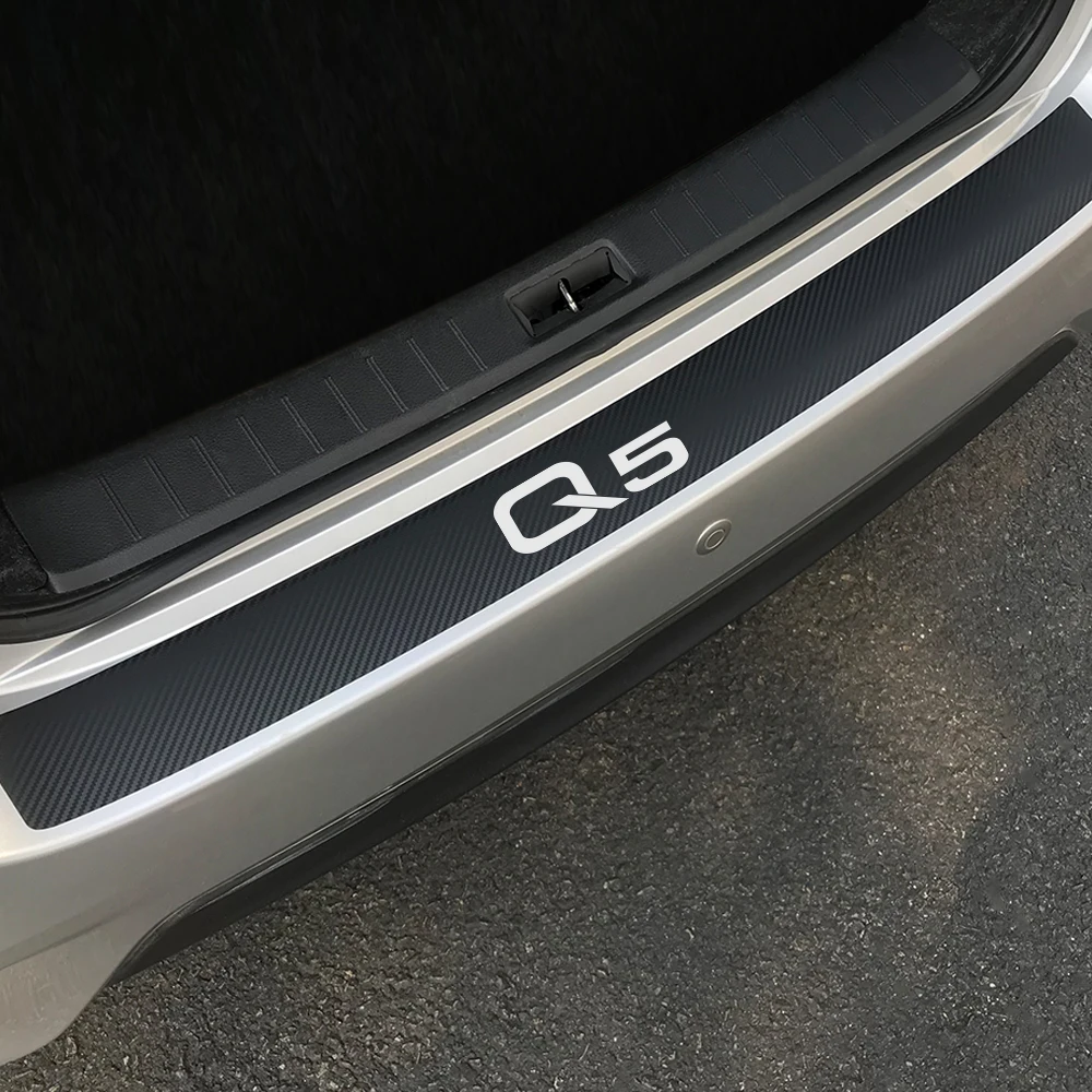 Заднего бампера магистрали нагрузки Edge протектор Стикеры для Audi A4 B5 B6 B7 B8 A3 8P 8V 8L A5 A6 C6 C5 C7 A1 A7 A8 Q2 Q3 Q5 Q7 TT RS5