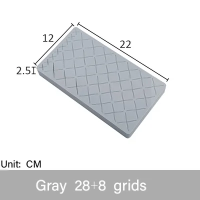 gray 03 Силиконовый держатель для губной помады, коробка для хранения косметики, подставка для макияжа, держатель для кистей, коробка для хранения ювелирных изделий с жемчугом - Handle Color: gray 03