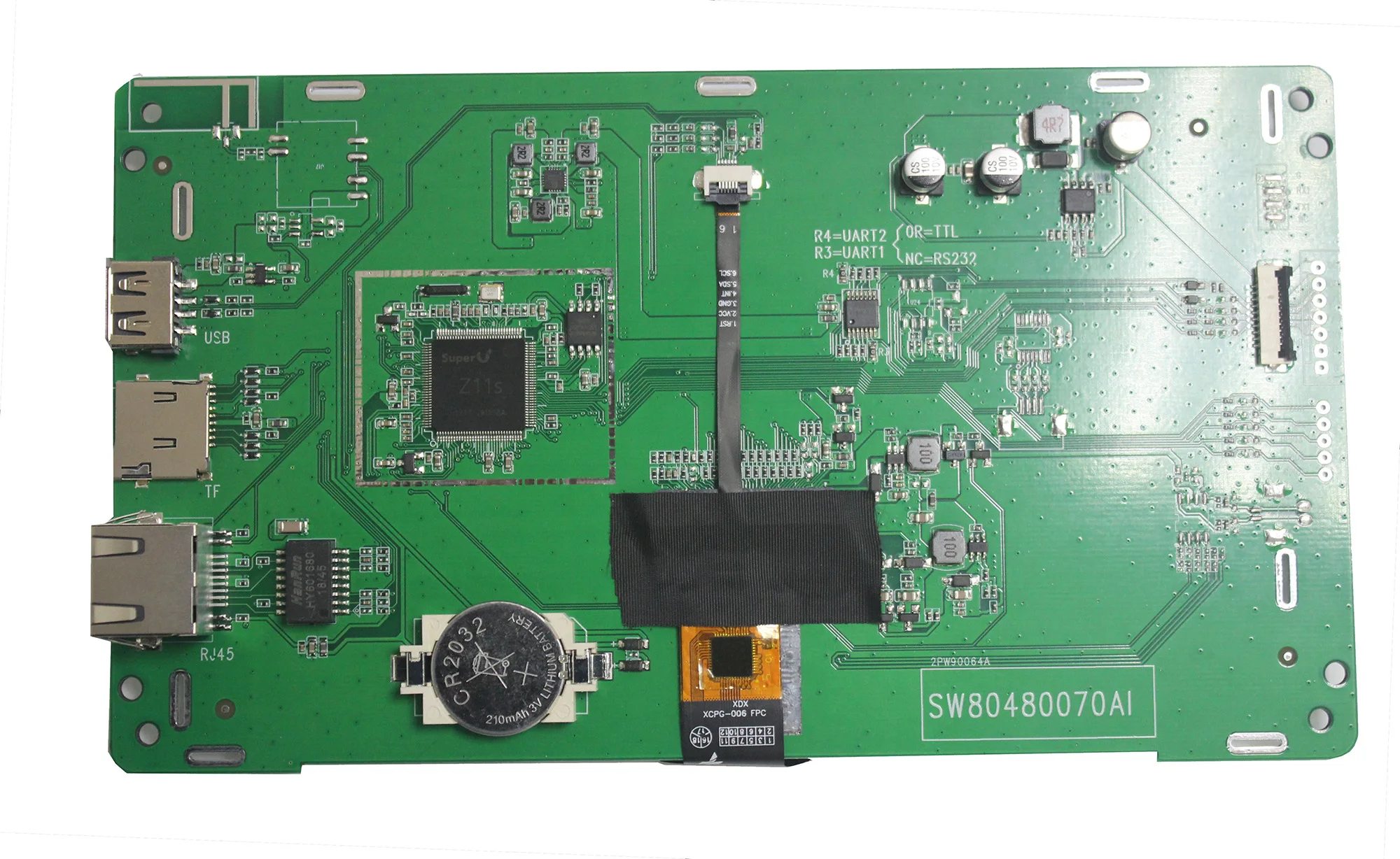 SuperV 7 дюймов Linux интеллигентая(ый) Серийный Экран все-в-одном POS машина RJ45 Ethernet-как Android Non-Devine