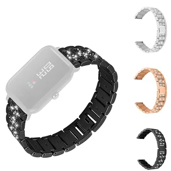

Ouhaobin Watch Strap Wrist Band for Huami Amazfit Bip Youth Watch Metal Band smart wristband Accessories