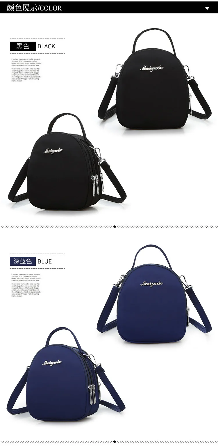 Bag Women's New Style Oxford Shoulder Bag Casual Outdoor Backpack Versatile a Generation of Fat Hand Backpack