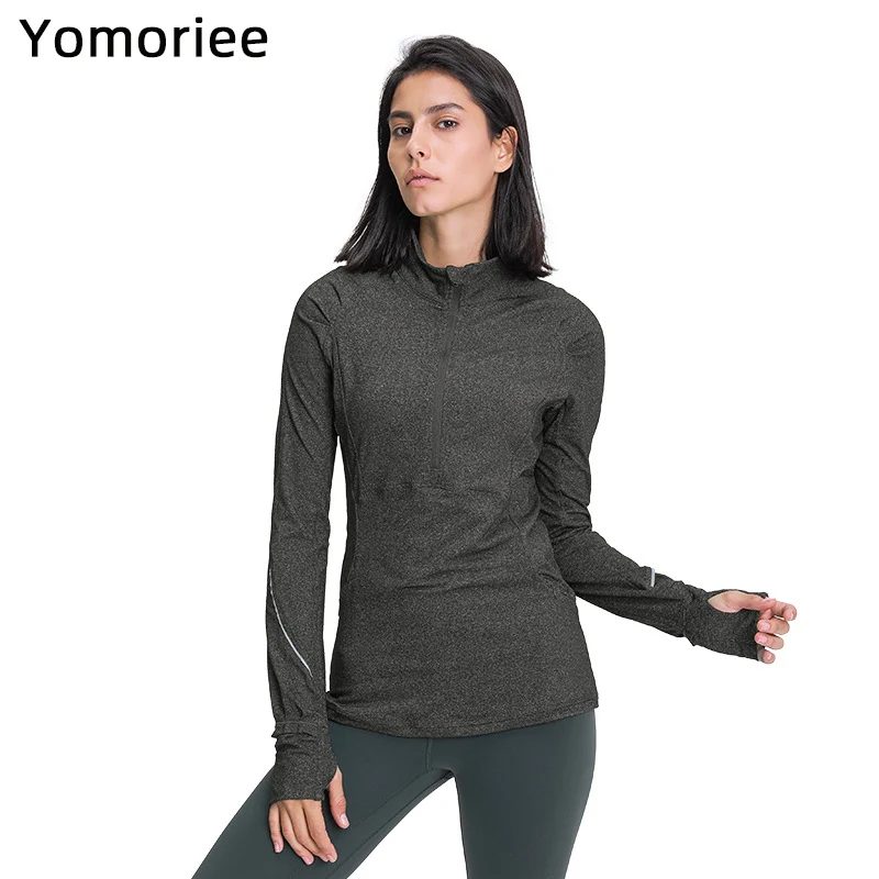 2020 Йога с длинным рукавом Светоотражающая полоса спортивный топ для фитнеса