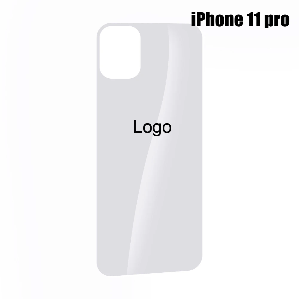 9H изогнутая защитная пленка из закаленного стекла, задняя крышка, задний Чехол, защитная пленка с логотипом для iPhone 11 Pro Max 11 Pro 11 - Цвет: iPhone 11 pro