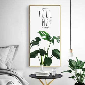 

Nordic Canvas Painting Modern Prints Plant Leaf Art Posters and Prints Green Art Wall Pictures Decoration for Living Room 5-25