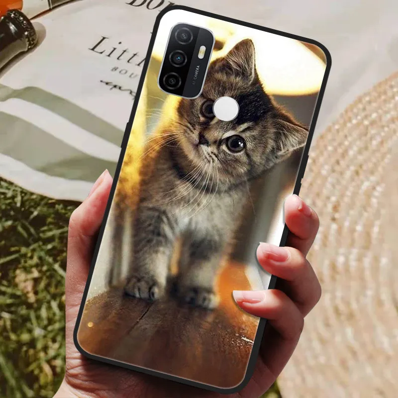 Cat and Wolf Painted Silicone Soft Phone Case - Artistic Back Cover s