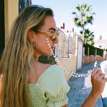 

Fashion Sweet Women Glasses Chain Colorful Pearl Beaded Eyeglass Lanyard Anti Slip Sunglasses Strap Spectacles Cord Accessories