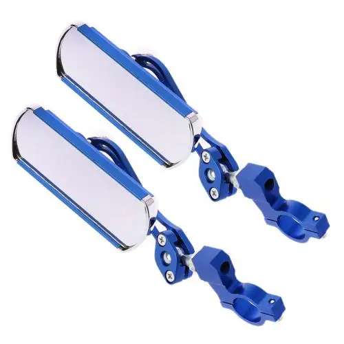 Blue 2pcs 1/2 шт. на велосипеде, мотоцикле, классический зеркало заднего вида гибкий зеркало заднего вида - Цвет: Blue 2pcs