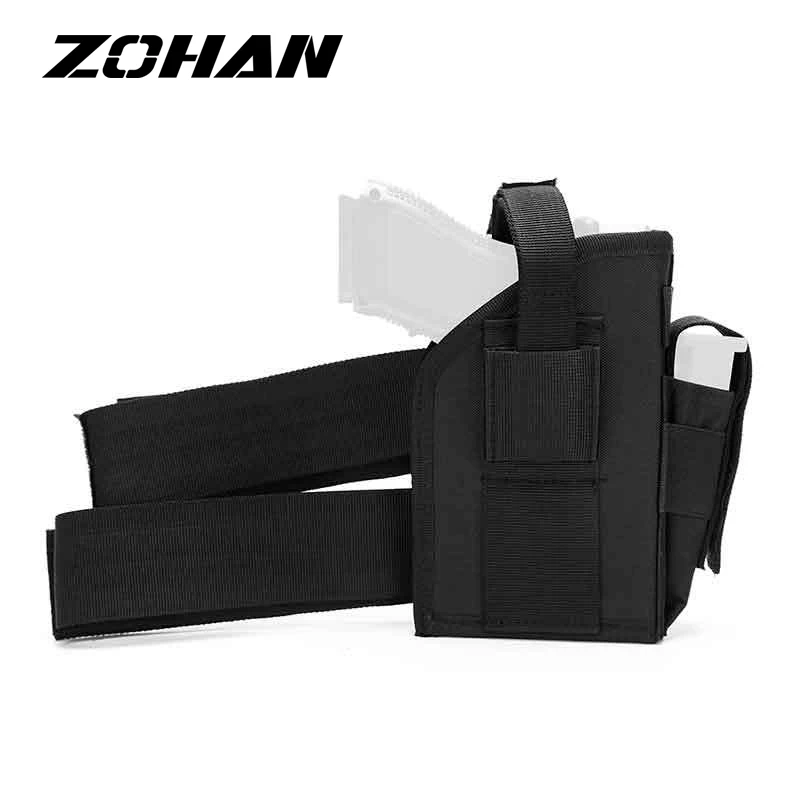 

Zohan Universal Tactical Drop Thigh Pistol Holster Military Handgun Pouch Holster Hunting Adjustable Gun Case Hunting Pouch