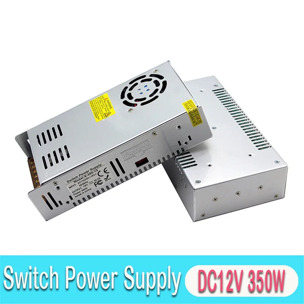 

Power Supply Dc12V 29.2A 350W Driver Light Transformer 220v 110v AC To DC12V SMPS for LED Strip 3D Printer Lighting Monitor CCTV