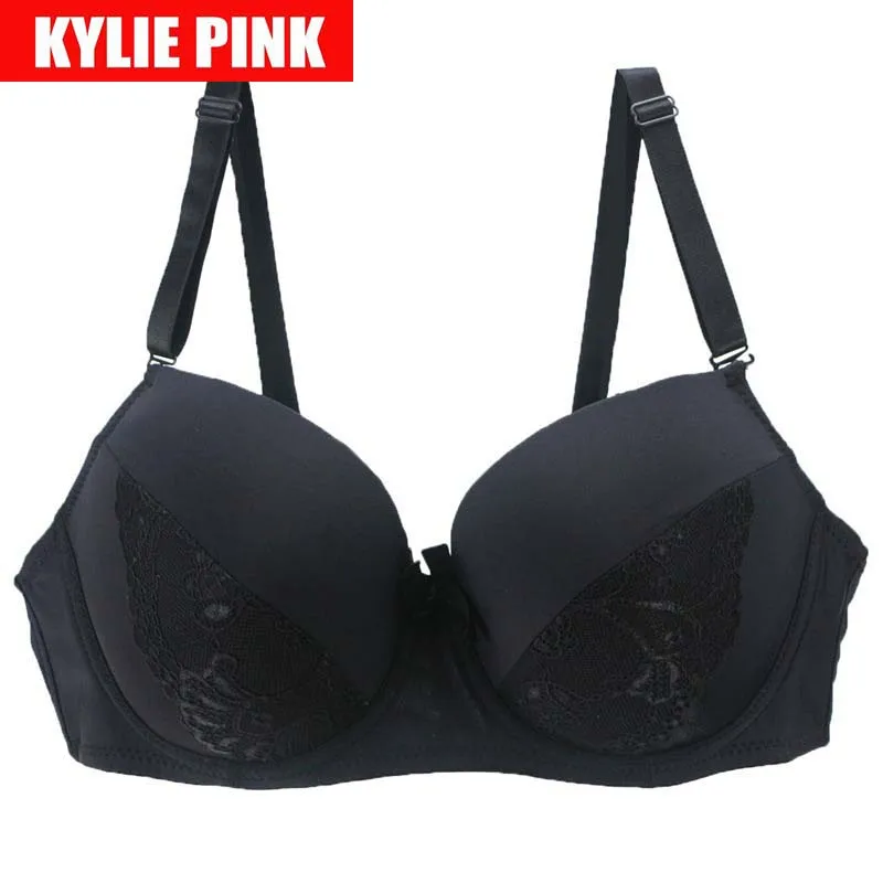 Женский кружевной бюстгальтер KYLIE розовый на косточках Размеры: 90 95