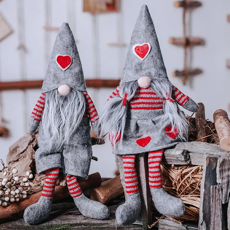 Ручной работы, Шведский Рождественский Санта-гном, плюшевые куклы, праздничные фигурки, игрушка, рождественские украшения для дома, для украшения дома, настольный декор