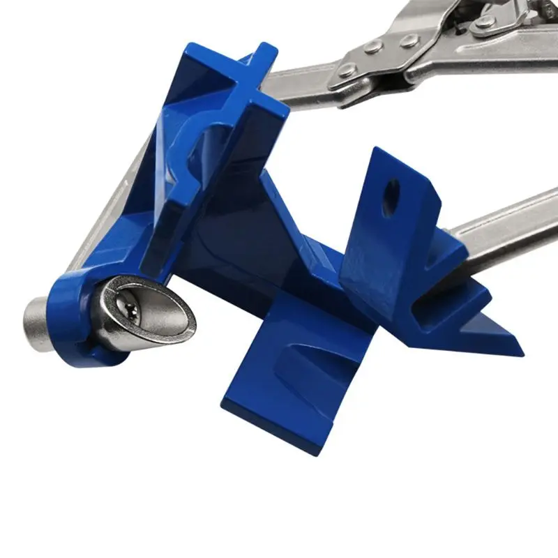 

Auto Adjustable 90 Degree Right Angle Rugged Corner Clamp Frame Fixed Hole Puncher Woodworking Tool 40JE