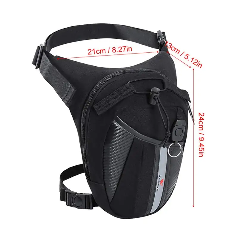 Oxford cloth Motorcycle Leg Bag Waist Bag Nylon Waist Package Large capacity wear Waterproof
