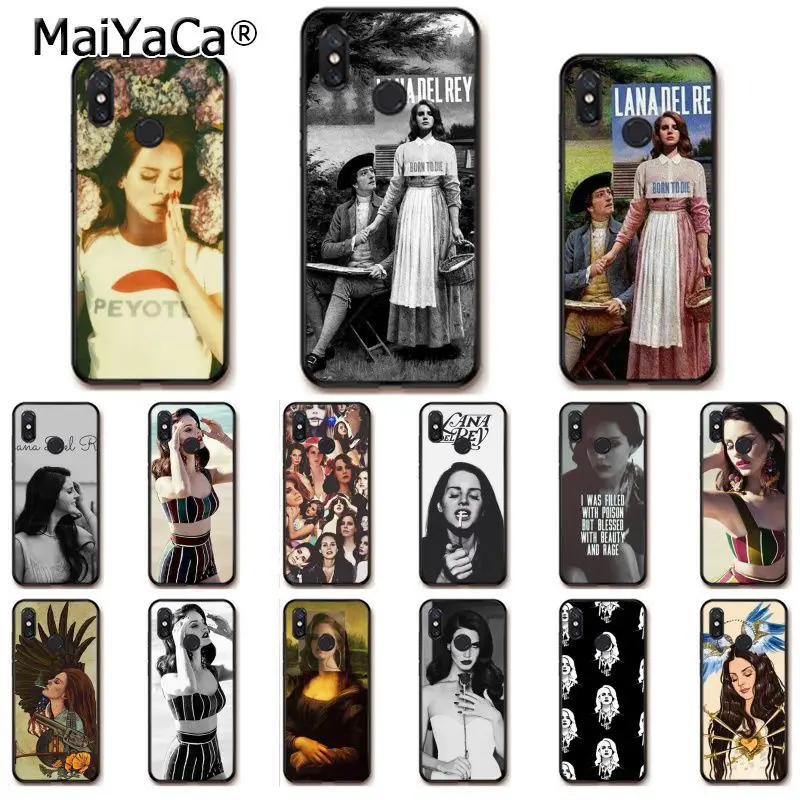 

MaiYaCa Lana Del Rey Funny Fashion Phone Case Cover for Xiaomi Redm4X 6A Redmi Go Redmi5 5Plus Note4 Note5 7 mi A1 A2Lite