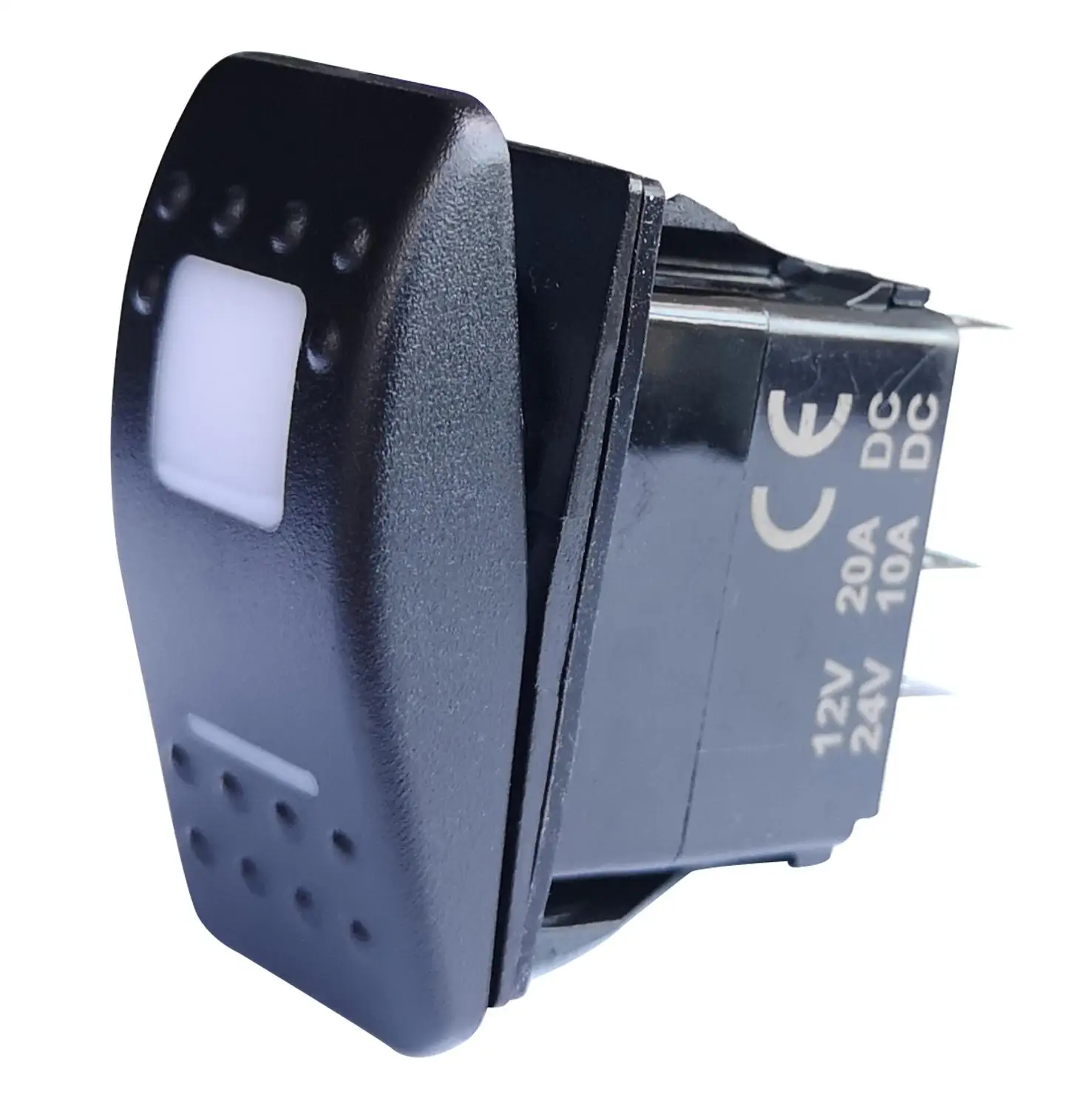 

12v 24v Waterproof Dual White Led 5 pin on off SPST Replacements Rocker Toggle Switch for Arb Carling Car Boat