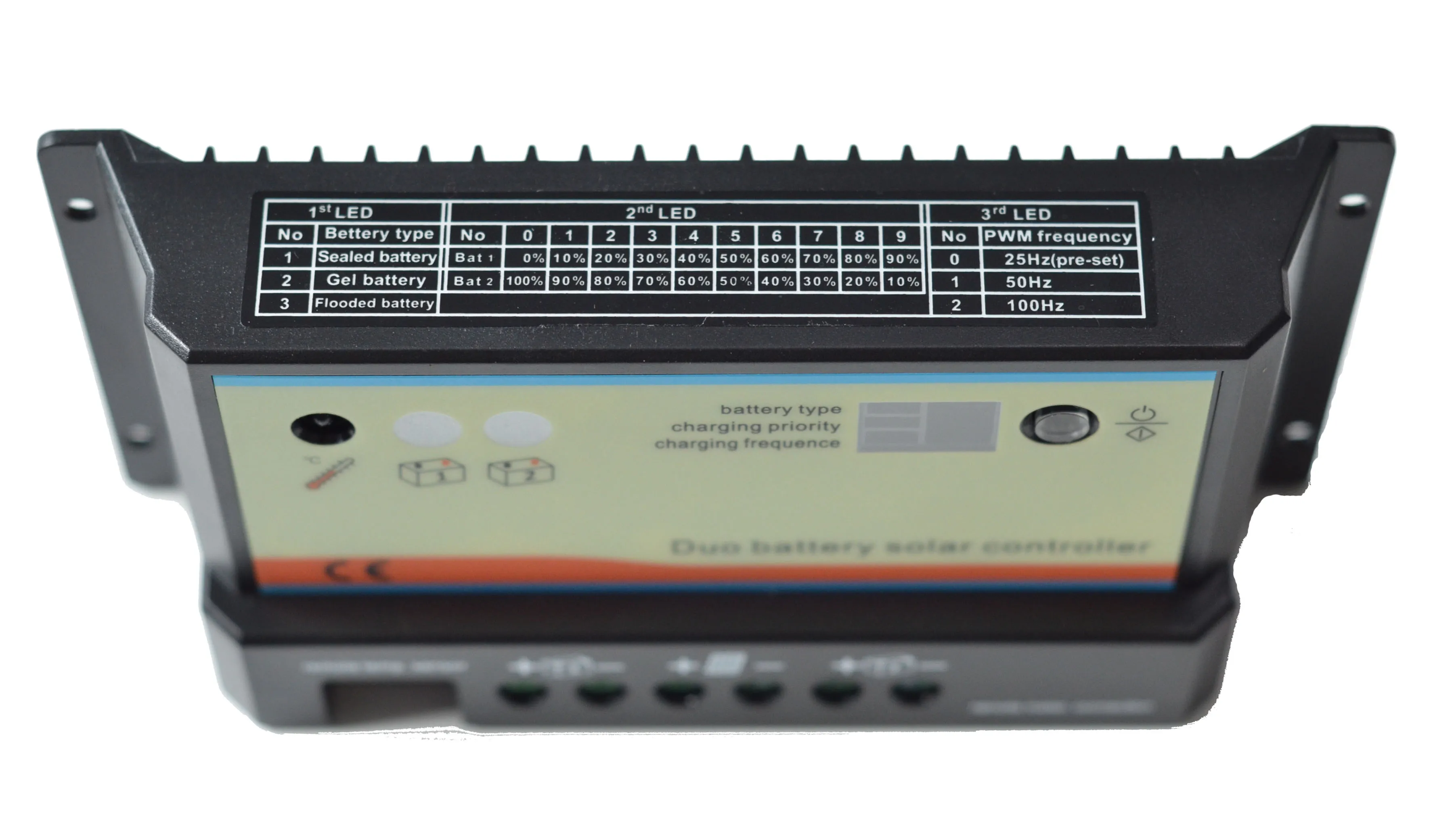 Epever 10A 20A PWM Duo Солнечный контроллер заряда батареи 12 В/24 В двойной регулятор