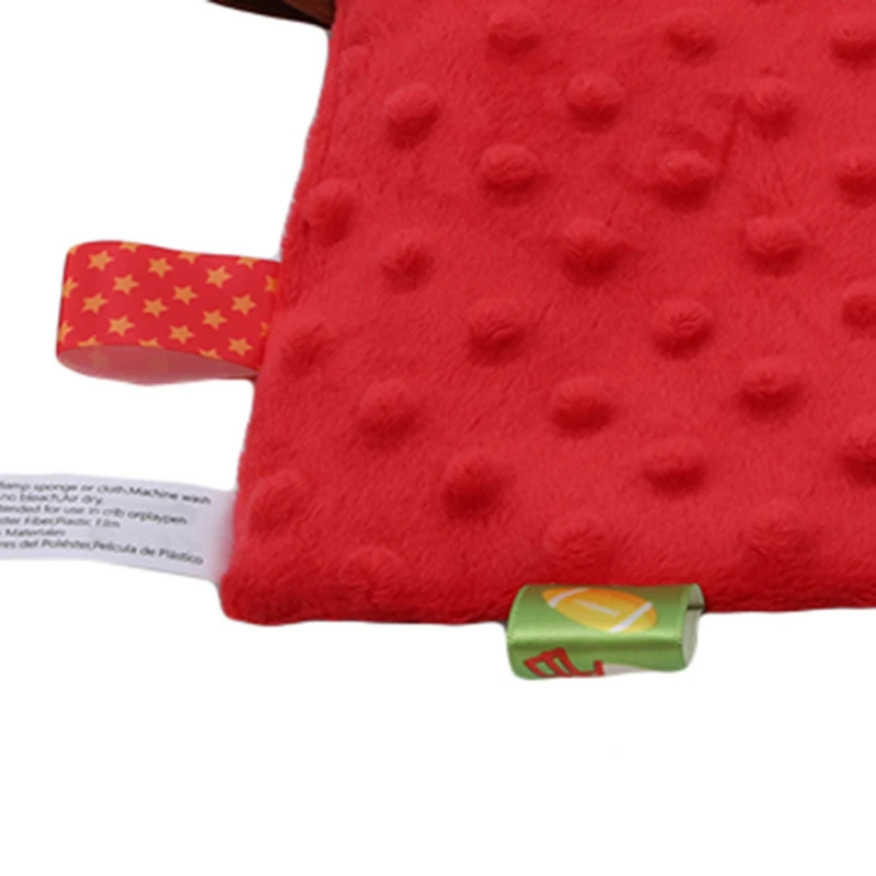 Детское полотенце для сна с грызунки-погремушки Bebe животные детское полотенце Новорожденные сенсорные Развивающие игрушки