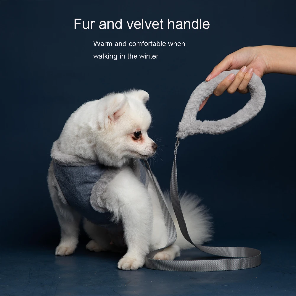 fur and velvet handle